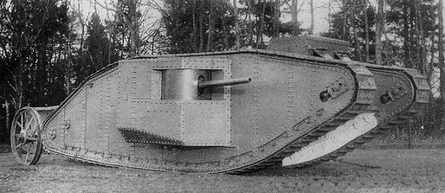 Британский танк Mark I в орудийной модификации