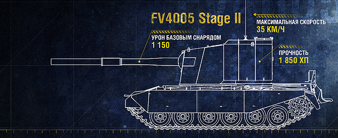 Как нарисовать танк fv4005