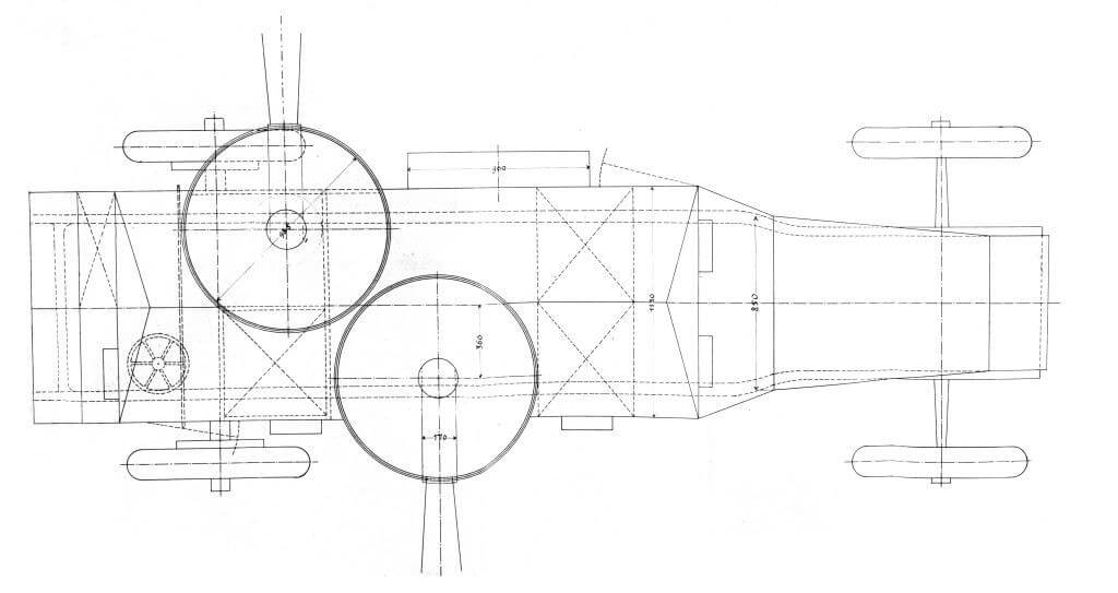 Расположение пулемётных башен на русском броневике