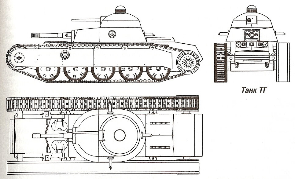 Чертежи танков сбоку